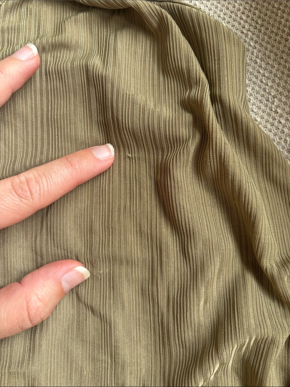 Free People Ribbed Racerback Tank in Olive - Picture 3 of 3